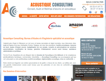 Tablet Screenshot of acoustiqueconsulting.com